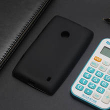 AMMYKI высококачественный мягкий силиконовый элегантный черный всесторонний защитный цветной чехол для телефона 4,0 'для Nokia lumia 520 n520 чехол 2024 - купить недорого
