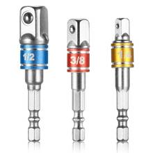 3PCS Socket Adapter Impact Set Hex Shank to 1/4 3/8 1/2 inch Colorful Extension Converter Impact Drill Bits Driver Power Hand 2024 - buy cheap