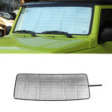 Car Front Windshield Sunshade Cover for Suzuki Jimny 2019 2020 2021 2022 JB64 JB74 Car Interior Accessories Aluminum Foil Silver 2024 - buy cheap