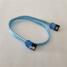 Cable Serial de extensión de datos SATA 3,0, Cable de cobre puro de 8 núcleos blindado para disco duro SSD de 6Gb, azul, 50cm 2024 - compra barato