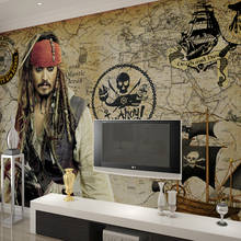 Обои в стиле ретро с изображением пиратов Карибского моря, настенные 3D обои, K TV, гостиной, TV, задний фон, персонализированные обои 2024 - купить недорого