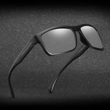 Gafas de sol fotocromáticas para hombre, lentes de sol masculinas polarizadas, camaleón, decoloración, cuadradas, UV400 2024 - compra barato
