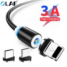 Olaf Magnetic Charger Cable Fast Charging Micro USB Type C Cable For iPhone 11 Samsung S7 Xiaomi Huawei Mobile Phone Magnet Wire 2024 - buy cheap