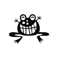 Silly Happy Toad Vinyl Stickers Car Decal Art Window Bumper Car Door Pattern Decor Hot Selling ZP0583 2024 - buy cheap