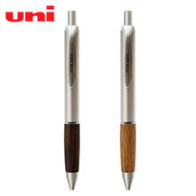 Uni gel caneta UMN-515 carvalho aperto de mão 0.5mm push-type negócio escritório assinatura caneta bala preto núcleo estudante grande capacidade escrita 2024 - compre barato