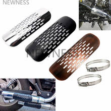 Motorcycle Accessories Universal Scooter Motorbike Vintage Exhaust Muffler Pipe Heat Shield Cover Guard for Harley Cafe Racer 2024 - buy cheap
