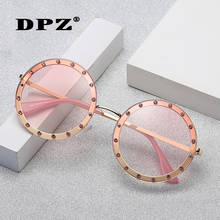 Gafas De Sol redondas con diamantes para mujer, anteojos De Sol femeninos con diseño Vintage degradado, a la moda, con protección uv400, 2020 2024 - compra barato