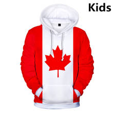 Sudadera con capucha para niños de 3 a 14 años, chaqueta con estampado 3D de la bandera nacional de Canadá, Alemania, México, Francia y Estados Unidos 2024 - compra barato