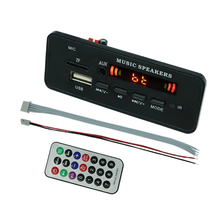 Reproductor MP3 para coche, dispositivo decodificador con Bluetooth, módulo de Audio WMA, compatible con USB, TF, AUX, FM, 5V, 12V de CC 2024 - compra barato