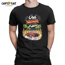 Racing Adventure T Shirt Men's Cotton Funny T-Shirt Crewneck Out Run 80s Retro Arcade Game Tees Short Sleeve Clothes Gift Idea 2024 - buy cheap