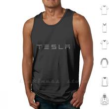 Camiseta sin mangas Tesla Spacex de algodón, chaleco sin mangas, Hyperloop, Elon Musk Modelx, modelo Roadster 2024 - compra barato