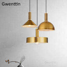 Nordic Gold Pendant Lights for Dining Room Kitchen Light Fixtures Modern Hanging Lamp Loft Decor Industrial Suspension Luminaire 2024 - buy cheap