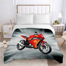 Duvet cover Quilt/Blanket/Comfortable Case Full Single Double King Bedding 140x200 240x220 for Home Car Red motorcycle 2024 - buy cheap