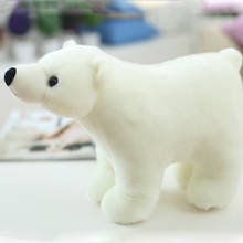 Juguetes de peluche para niños, oso Polar blanco, relleno para bebé, regalos de cumpleaños y Navidad 2024 - compra barato