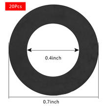 US STOCK Nozzle Hose Washer Ring Pipe Bellows Tube Shower Hose Washers Black Seal O-Ring Hose Gasket for Shower Head and Hose 20 2024 - buy cheap