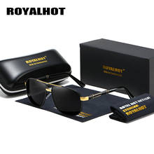 RoyalHot-gafas de sol polarizadas para hombre y mujer, lentes de sol con montura Aloly de 2 rayos, para conducción, 90082 2024 - compra barato