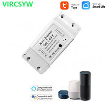 VIRCSYW WiFi Smart Light Switch Universal Breaker Timer Wireless Remote Control Works with Alexa Google Home Smart Home 2024 - buy cheap