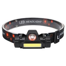 Waterproof Runner LED Headlamp USB Rechargeable Head Light Cycling Running Equipment Outdoors Hiking Headlight Torch Lamp 2024 - buy cheap