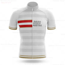 2021 New Austria New Team Cycling Jersey Dry Quick Cycling Shirt Bike Clothing Short Sleeve Bike Tops Clothing Silicone Non-slip 2024 - buy cheap