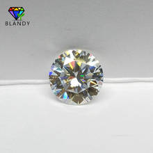 Piedra moissanita blanca, 5,0 ~ 14,5mm, Color claro, corte redondo brillante, 1 quilate, 2 quilates, 5CTS SIC, matiual sanita, gemas para joyería 2024 - compra barato