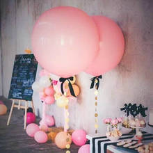 Balões de látex claro, redondos, grande, 36 polegadas, para chá de bebê, casamento, aniversário, dia dos namorados, decoração inflável, globo de hélio, 1 peça 2024 - compre barato