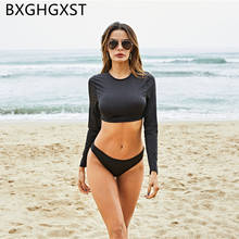 Long Sleeve Swimwear Women Two Piece Long Sleeve Bikini Tankini Swimwear Women Tankini Swim Suit Women Swimwear 2 Pieces 2022 2024 - buy cheap