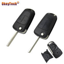 Okeytech, case de chave de carro dobrável, capa com 2/3 botões para vauxhall, opel, corsa, astra, zafira, insignia, vectra, hu100 blade 2024 - compre barato