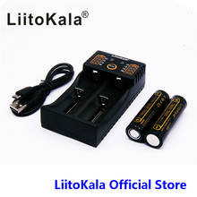 LiitoKala Lii-202 battery charger+2pcs HK LiitoKala Lii-26A 18650 2600mah Rechargeable battery for flashlight 2024 - buy cheap