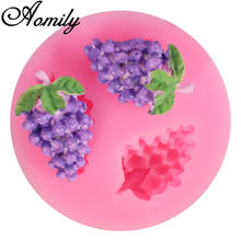 Aomily 3D Grape Shaped Fondant Mold Cake Decorating Cake Jelly Sugar Craft Chocolate Moulds Ice Cube Molds Cake Baking Tools 2024 - buy cheap