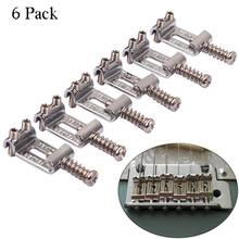 6pcs Guitar Roller Bridge Tremolo Saddles System For Strat Tele Electric Guitar Guitarra Accessories Stringed Musical Instrument 2024 - buy cheap