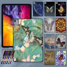 High-quality Tablet Hard Shell Case for Apple IPad Air 4 2020 10.9 Inch Butterfly Print Pattern Protective Shell + Free Stylus 2024 - buy cheap