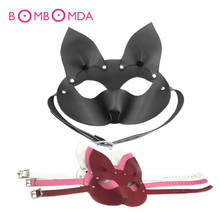 BDSM-máscara erótica de Ojos de piel de zorro para parejas, juegos sexys para jugar, Cosplay, equipo Bondage, Animal esclavo, coqueteo, juguetes, tienda sexual 2024 - compra barato