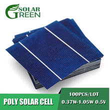 Panel Solar de silicio policristalino, placa de células solares 4BB, 78x26, 78x39, 78x52, 78x78mm, 156x156mm, 6x6, bricolaje, 100 Uds. 2024 - compra barato