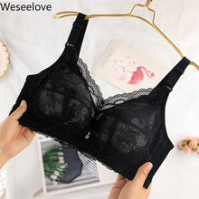 Weseelove Hot Sale Ultra-Thin Full Cup Lingerie Black Sexy Bra Plus Size Women Bras Push Up Soutien Gorge Lace Underwear X32-1 2024 - buy cheap