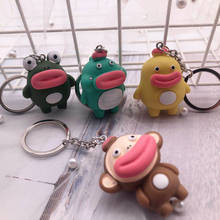 Boho Cute Anime Dinosaur Monkey Monster Keychain Kawaii Cartoon Big Mouth Car Key Ring Women Bag Pendant Key Chain Accessories 2024 - buy cheap