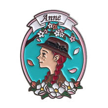 The adventures of Anne Shirley enamel pin A classic children's novel brooch 2024 - buy cheap