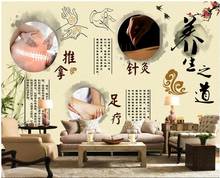 Papel tapiz fotográfico 3d personalizado, medicina tradicional china, salud Cultural, SPA, decoración del hogar, sala de estar, papel tapiz para paredes 3 d 2024 - compra barato