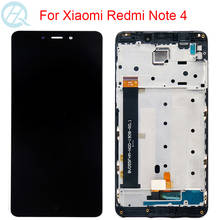 Original 10 Touch  LCD For Xiaomi Redmi Note 4 Display With Frame Touch Screen Assembly For Redmi Note 4 Helio X20 LCD Screen 2024 - buy cheap