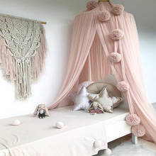 Baby Room Decoration Garland Ball Garland Bunting For Princess Children's Mosquito Chiffon Ball Pendant Baby Bedding Product 2024 - buy cheap