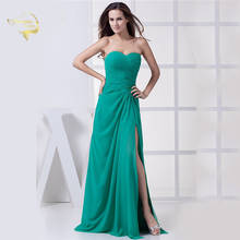 2022 Evening Dress New Fashion Gorgeous Open Leg Sweetheart Evening Dress Long Formal Green Evening Dresses HE09218 2024 - buy cheap