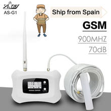 ATNJ GSM Signal Amplifier GSM Repeater High Power 70dB Gain GSM 900MHz repetidor de sinal de celular Moblie Booster Antenna Set 2024 - buy cheap