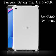 Funda Samsung Galaxy Tab A 8.0 2019  SM-P200 SM-P205 shockproof  transparent  soft silicone case flexible bumper back cover 2024 - buy cheap