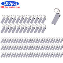 100pcs/ metal USB 2.0 Flash Drive 64gb thumbdrive 16GB 8GB Pendrive 32gb Flash Memory Stick 128gb Pen Drive 64gb usb disk on key 2024 - buy cheap