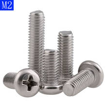 Tornillos de acero inoxidable 0,4 para máquina Phillips, M2 X 304 (2mm), DIN 7985, A2-70 2024 - compra barato