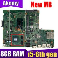 Akemy-placa base X541UV para ordenador portátil, tarjeta madre para ASUS X541UV, X541U, X541, 90NB0CG0-R04100 tW/8GB RAM, GT940M i5-6th Gen CPU 2024 - compra barato