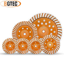 BGTEC-muela de diamante Turbo Row, disco de molienda de mármol, hormigón, material de construcción, 4 '', 4,5'', 5 '', 7'', 1 unidad 2024 - compra barato