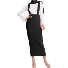 Summer Long Skirts For Women Stretchy High Waisted Bodycon Maxi Skirt With Straps Muslim Pencil Skirts Long Faldas Mujer 2024 - buy cheap