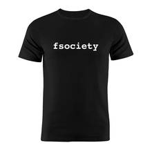 100% algodão unissex t camisa f sociedade fsociety código de teste programador programador coder cs piada humor engraçado arte 2024 - compre barato