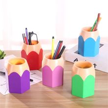 2 PCs Creative Cactus Shaped Pencil Holder Container Desktop Pen Brush Organizer Office Stationery Supplies Home Decor,Green+Pink
