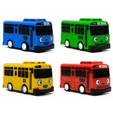 Tayo the little bus brinquedo infantil, brinquedo estilo coreano com desenho, pequeno ônibus de 4 cabeças, presente de aniversário para crianças 2024 - compre barato